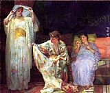 Harem Paintings - The Harem by Henry Siddons Mowbray